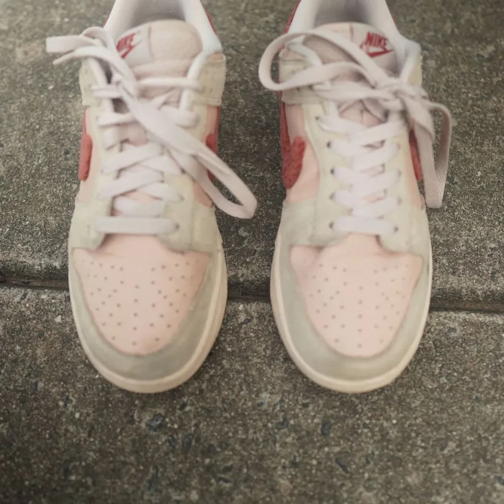 Nike Dunk Low SE Terry Swoosh Teddy Bear Shimmer Mars Stone DZ4706-200 W Size 7